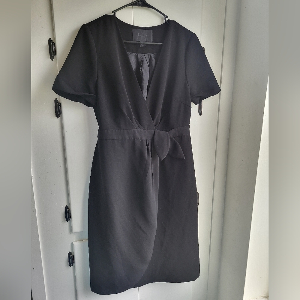 J. Crew Black Wrap Dress